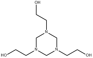 Hexahydro-1,3,5-tris(hydroxyethyl)-s-triazine Structure