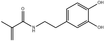 2-Propenamide, N-[2-(3,4-dihydroxyphenyl)ethyl]-2-methyl- (9CI) Struktur