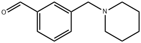 1-(3-カルボキシアルデヒドベンジル)ピペリジン 化学構造式