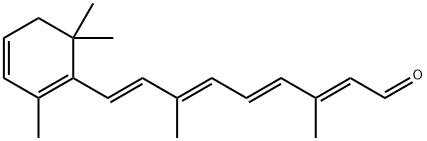 3,4-ジデヒドロレチナール 化学構造式