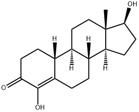 4,17β-ジヒドロキシ-19-ノルアンドロスタ-4-エン-3-オン 化学構造式