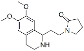 1-[2-(1,2,3,4-Tetrahydro-6,7-dimethoxyisoquinolin-1-yl)ethyl]pyrrolidin-2-one Structure