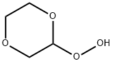 1,4-ジオキサン-2-イルヒドロペルオキシド 化学構造式