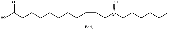 ビス[(R,Z)-12-ヒドロキシ-9-オクタデセン酸]バリウム 化学構造式