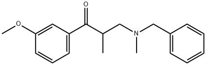 3-(Benzyl(Methyl)aMino)-1-(3-Methoxyphenyl)-2-Methylpropan-1-one Structure