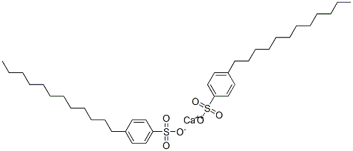 Bis(4-dodecylbenzenesulfonic acid)calcium salt 结构式