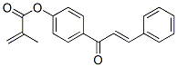 Methacrylic acid p-(styrylcarbonyl)phenyl ester Structure
