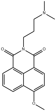 4-甲氧基-3-(二甲氨基丙基)萘酰胺 结构式