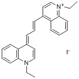 1,1'-DIETHYL-4,4'-CARBOCYANINE IODIDE Struktur