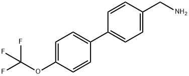 4'-(TRIFLUOROMETHOXY)-BIPHENYL-4-METHANAMINE Structure