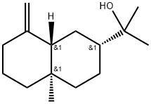 (2R,8aβ)-デカヒドロ-α,α,4aα-トリメチル-8-メチレン-2-ナフタレンメタノール 化学構造式