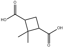 2,2-Dimethylcyclobutane-1,3-dicarboxylic acid Structure