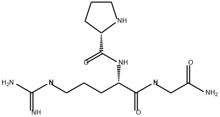 prolyl-arginyl-glycinamide 结构式