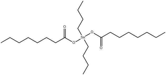 dibutylbis(octanoyloxy)stannane  Struktur