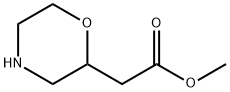 モルホリン-2-イル酢酸メチル 化学構造式