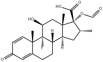 17β-Carboxy-17α-formyloxy Dexamethasone Struktur