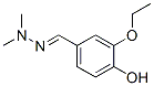 Benzaldehyde, 3-ethoxy-4-hydroxy-, dimethylhydrazone (9CI)|