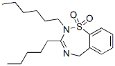 2-Hexyl-3-pentyl-2,5-dihydro-1,2,4-benzothiadiazepine 1,1-dioxide Structure