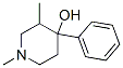 1,3-二甲基-4-苯基-4-哌啶醇,4733-71-5,结构式