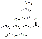 3-(1-(4-Aminophenyl)-3-oxobutyl)-4-hydroxy-2H-1-benzopyran-2-one 结构式