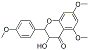 2,3-Dihydro-3-hydroxy-5,7-dimethoxy-2-(4-methoxyphenyl)-4H-1-benzopyran-4-one Struktur