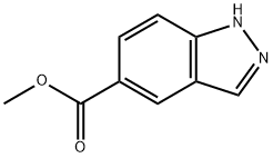 1H-インダゾール-5-カルボン酸メチル 化学構造式