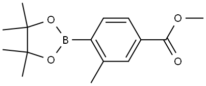 4-(Methoxycarbonyl)-2-methylphenylboronic acid pinacol ester Structure