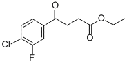 ETHYL 4-(4-CHLORO-3-FLUOROPHENYL)-4-OXOBUTYRATE Structure