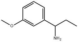 1-(3-メトキシフェニル)プロパン-1-アミン 化学構造式