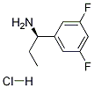 (R)-1-(3,5-DIFLUOROPHENYL)PROPAN-1-AMINE-HCl Structure