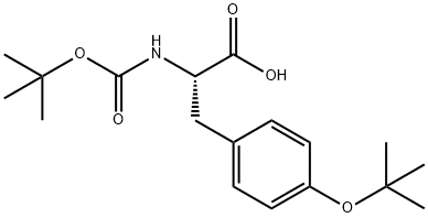 Boc-O-tert-butyl-L-tyrosine Structure
