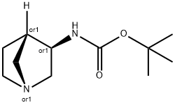 Carbamic acid, (1R,3R,4S)-1-azabicyclo[2.2.1]hept-3-yl-, 1,1-dimethylethyl, 473795-32-3, 结构式