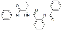 Benzamide, 2-(benzoylamino)-N-[(1S)-1-[(phenylamino)carbonyl]propyl]- (9CI) Structure