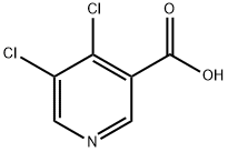 3,4-二氯-5-吡啶羧酸, 473837-10-4, 结构式