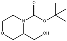 3-HYDROXYMETHYL-MORPHOLINE-4-CARBOXYLIC ACID TERT-BUTYL ESTER Struktur