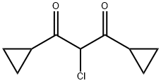 2-氯-1,3-二环丙基丙烷-1,3-二酮 结构式