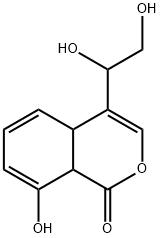 1H-2-Benzopyran-1-one, 4-(1,2-dihydroxyethyl)-4a,8a-dihydro-8-hydroxy- (9CI)|