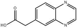 キノキサリン-6-酢酸 化学構造式