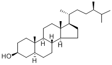 (24R)-24-メチル-5α-コレスタン-3β-オール 化学構造式