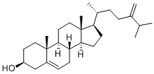 5,24(28)-Cholestadien-24-methylen-3beta-ol,474-63-5,结构式