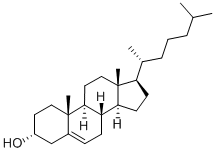 コレスタ-5-エン-3α-オール 化学構造式