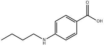 p-(ブチルアミノ)安息香酸 化学構造式