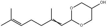 2-(2,6-dimethylhepta-1,5-dienyl)-1,3-dioxan-5-ol  Structure
