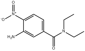 3-氨基-N,N-二乙基-4-硝基苯甲酰胺 结构式