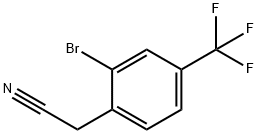 2-Bromo-4-(trifluoromethyl)phenylacetonitrile Struktur