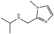 N-[(1-メチル-1H-イミダゾール-2-イル)メチル]プロパン-2-アミン 化学構造式