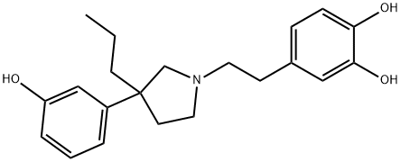 4-[2-[3-(m-Hydroxyphenyl)-3-propyl-1-pyrrolidinyl]ethyl]pyrocatechol 结构式
