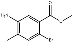 5-aMino-2-broMo-4-Methylbenzoic acid Methyl ester Structure