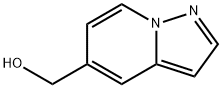 ピラゾロ[1,5-A]ピリジン-5-イルメタノール 化学構造式