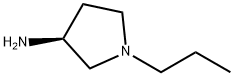 3-Pyrrolidinamine,1-propyl-,(3S)- Structure
